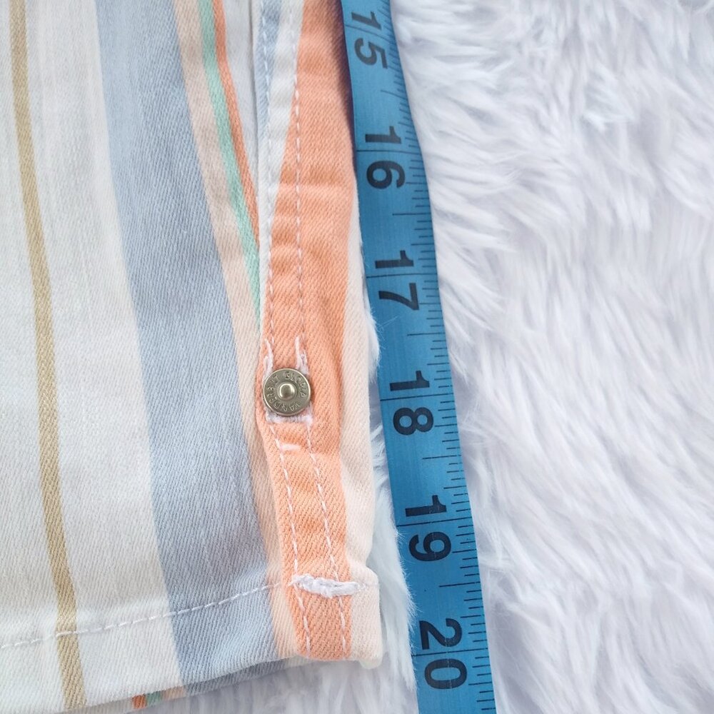 Gloria Vanderbilt Stretchy Bermuda Jean Shorts Fun Colors Size 12 Petite - Picture 7 of 15